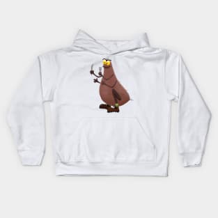 Funny hungry ugly flea cartoon Kids Hoodie